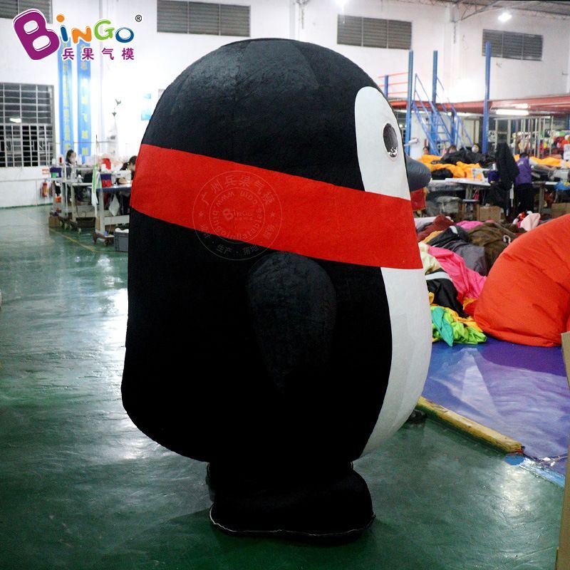 6m height (20ft) with blower Factory direct sales giant inflatable penguin cartoon inflatable model event opening promotion parade model