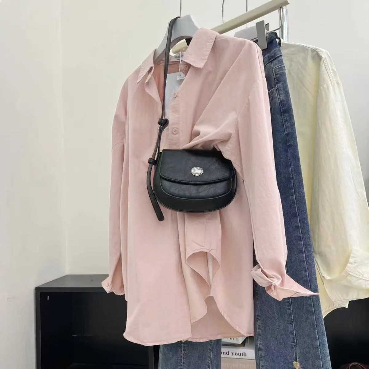 2025 Spring In Womens Shirts Blouses Casual Matching Long Sleeve Tops Sweet Basic Ladys Korean Chic Coat Jacket 250312
