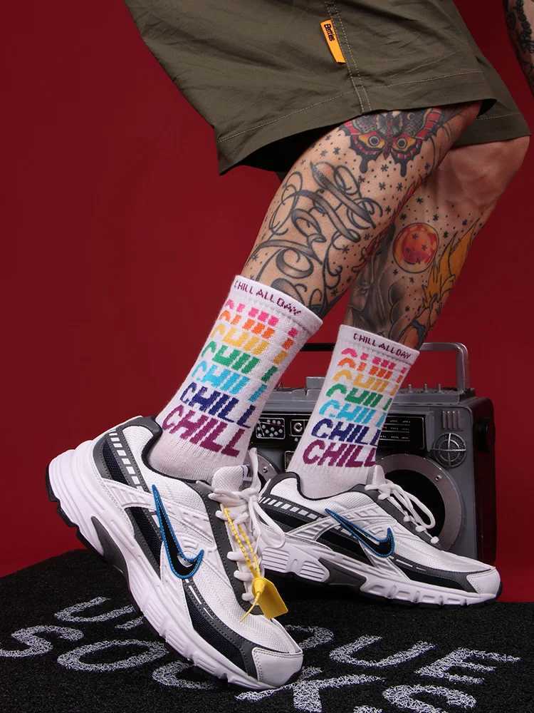 Fashion Long Crew Socks Hiphop Funny Sports Casual Sock for Women Hip Hop Harajuku Couple Streetwear X250319