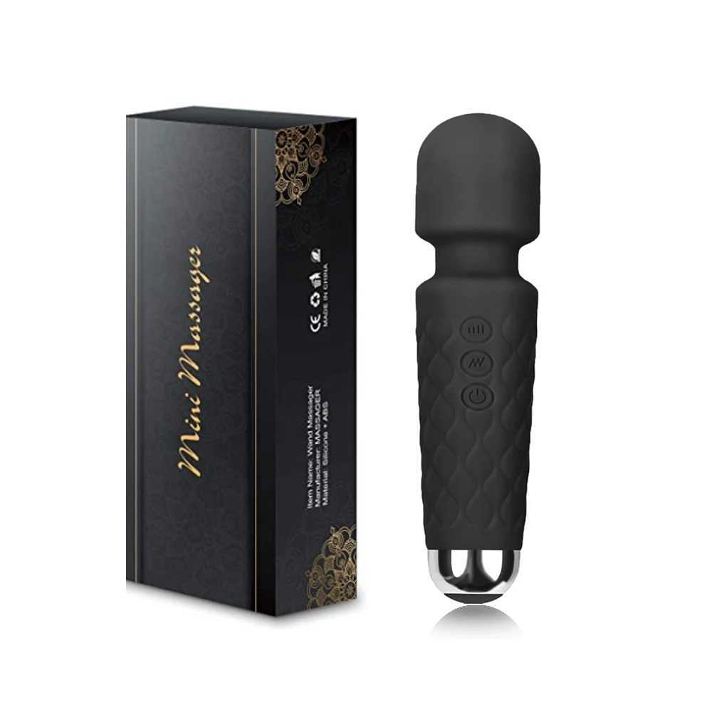 20 pulse modes and 8 strong speed rechargeable silicone vibrators sex toy sticks massagers clitoral stimulation vibrators W250319