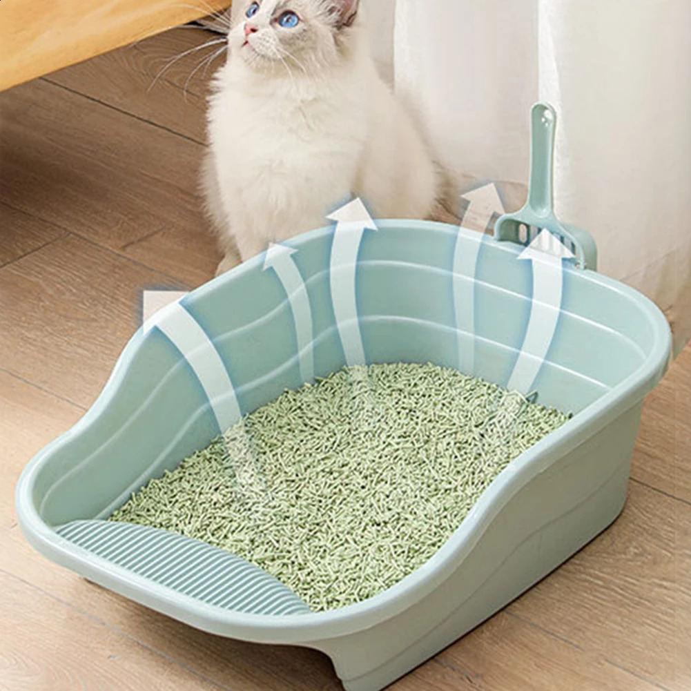 Pet basin cat box large reinforced deodorizer toilet splash proof shovel pet supplies 250312