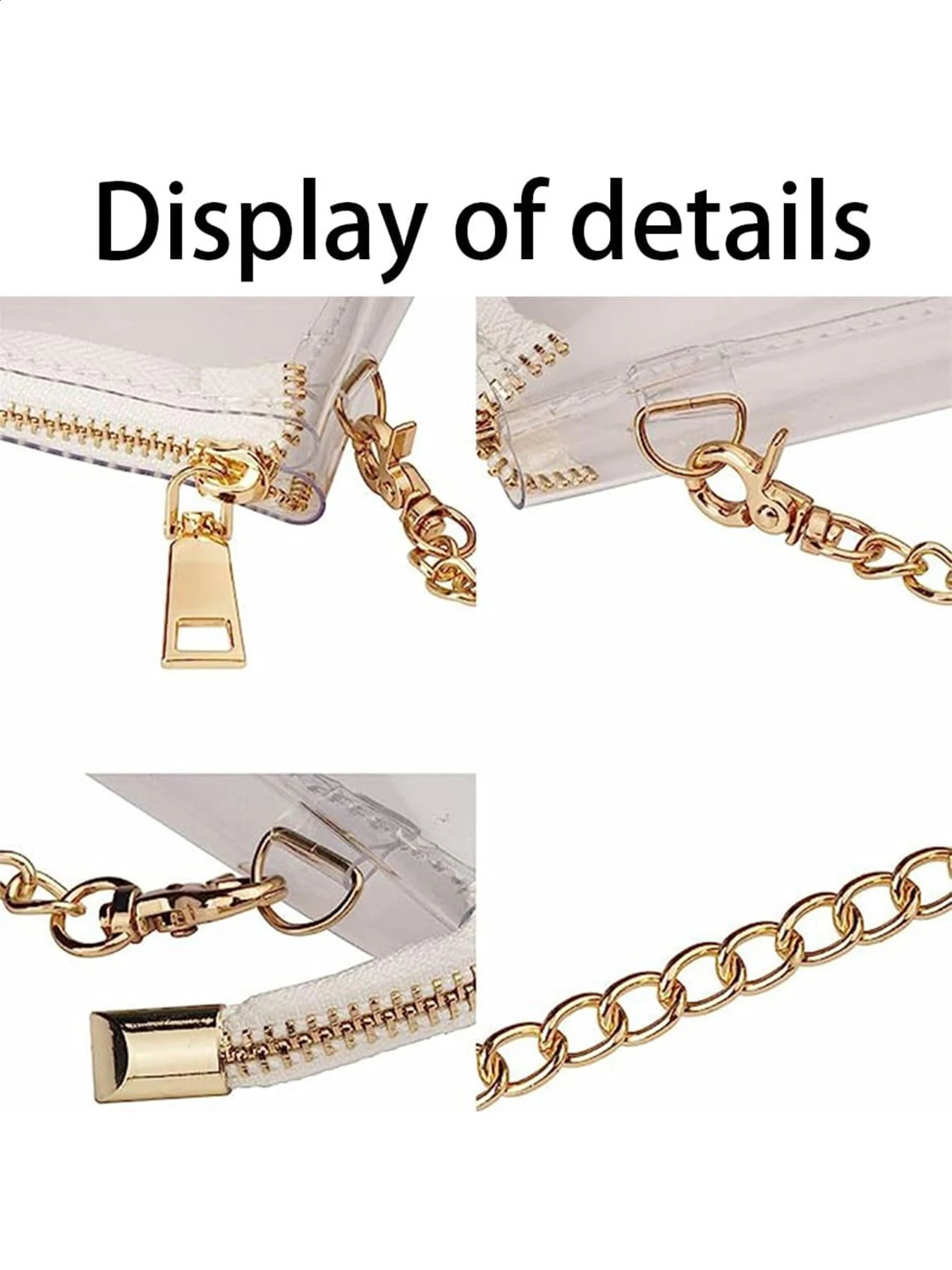 Clear Crossbody Bag Purse Stadium Certified for Sports Concerts PROM parties 250317