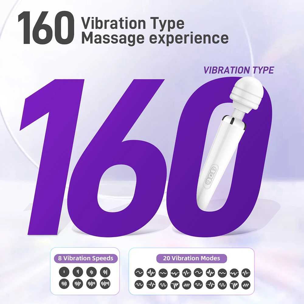 Powerful Big Magic Wand vibrator sex toy female masturbator Clitoris stimulator G-Spot dildo vibrator AV adult sex toy W250319
