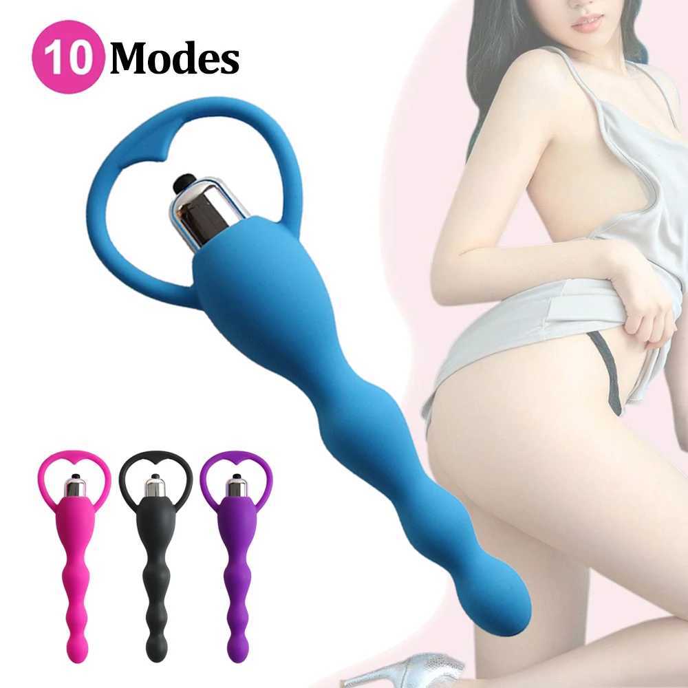 1/10 mode masturbation sex toy female anal vibrator soft silicone plug fake penis couple buttocks plug silicone adult product 18+ W250319