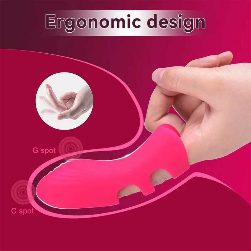 Finger Vibrator For Female Clitoral G Spot Stimulator Nipple Massager Sexual Plea Mini Couple Sex Toy For Women Adults 18 W250319
