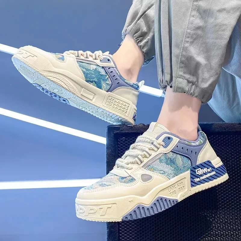 2025 New Men's Full Match Men's Shoes Comfortable Platform Men's Casual Sports Shoes Designer Fashion New Men's Flat Shoes