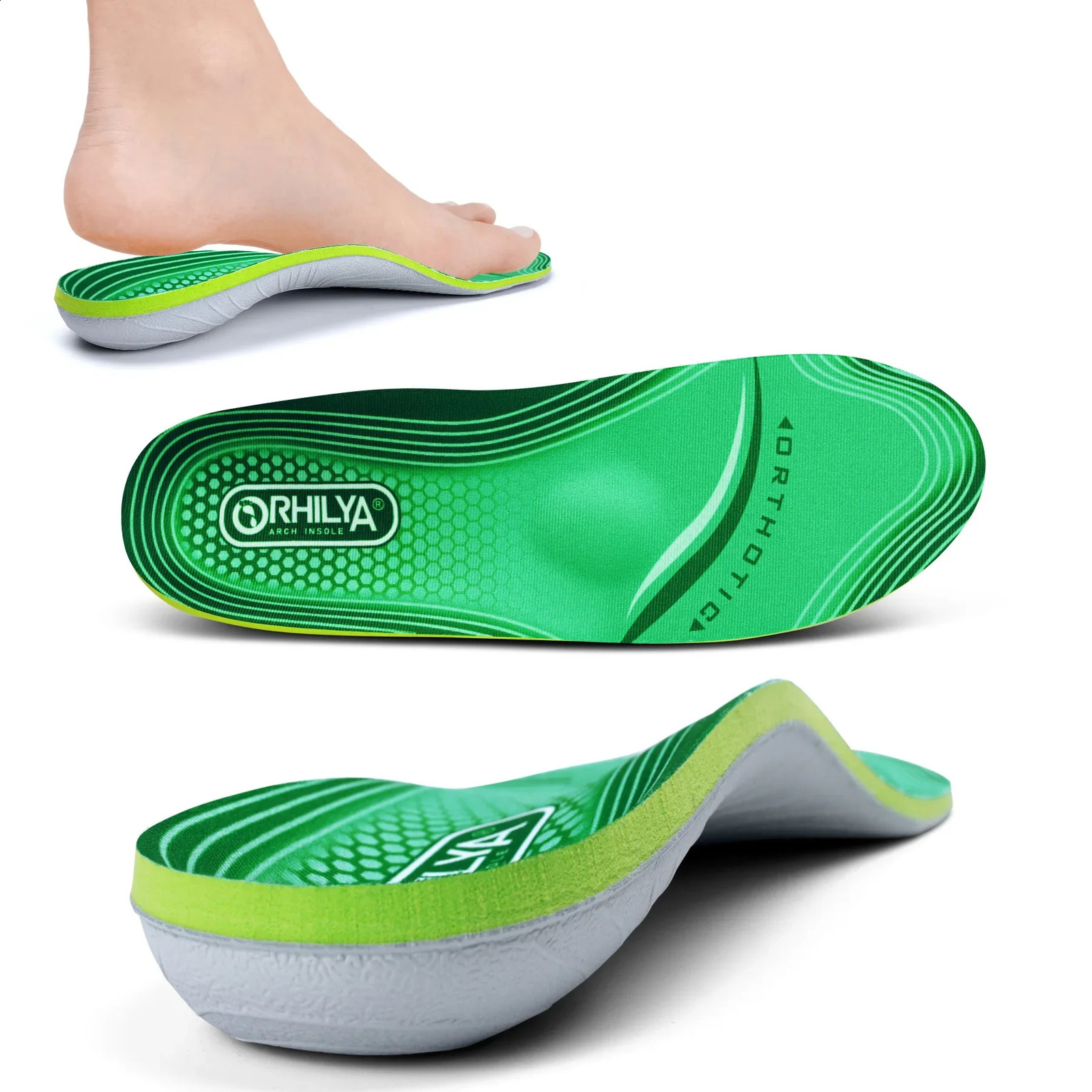 iFitna Plantar Fasciitis Relief Orthopedic Insole Flat Feet High Arch Support Insert Metatarsal Pain Men Women Standing All Day 250319