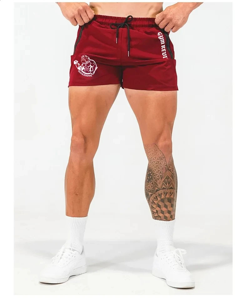 Mens Summer Printed Quickdrying Shorts With Double Side Zipper Pockets Designed For Running Basketball Training Fitness 250312