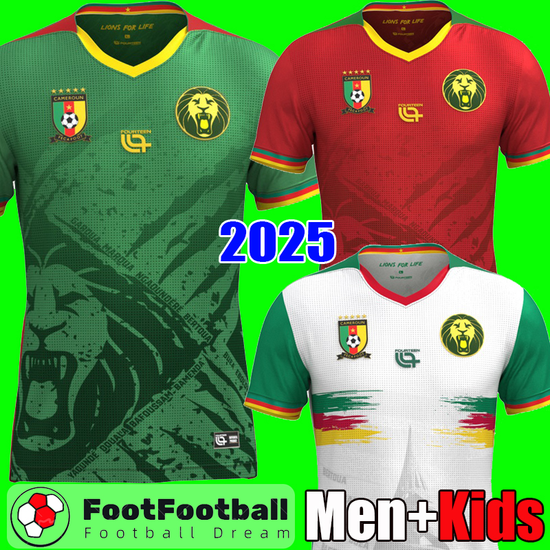 2025 Cameroon football shirt Soccer Jerseys Kit 25 26 Cameroon Football Shirt Men Kids Uniform