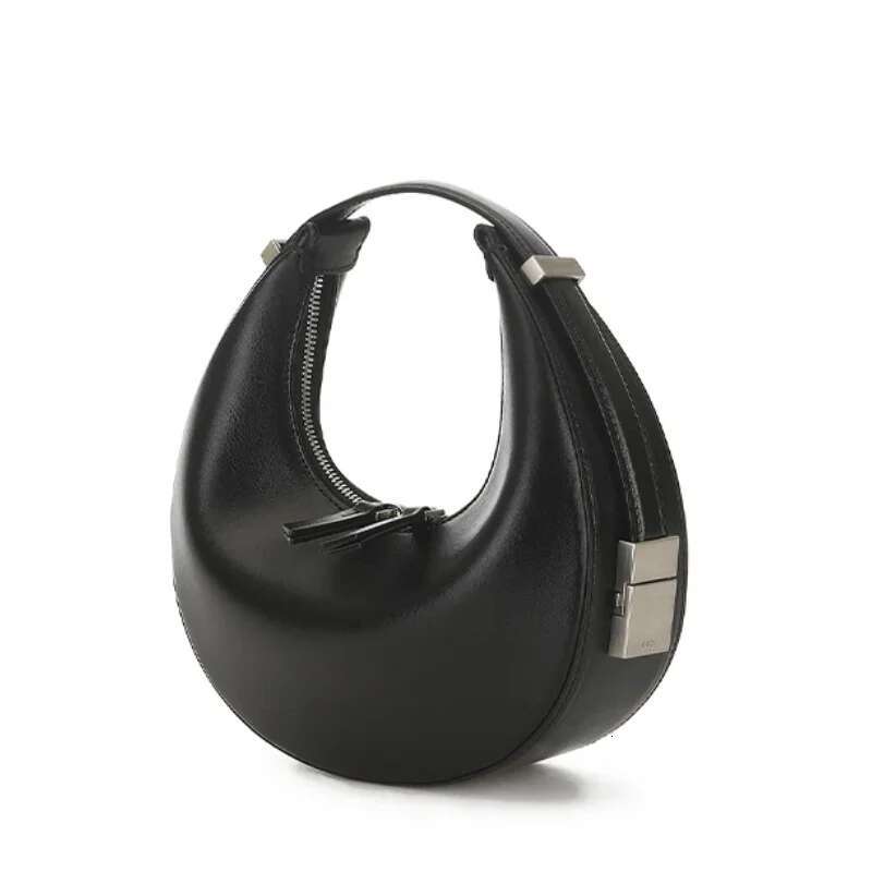 Korean Simple Solid Color High Quality Female Curved Casual Fashion Shoulder Underarm Bag Handheld Moon