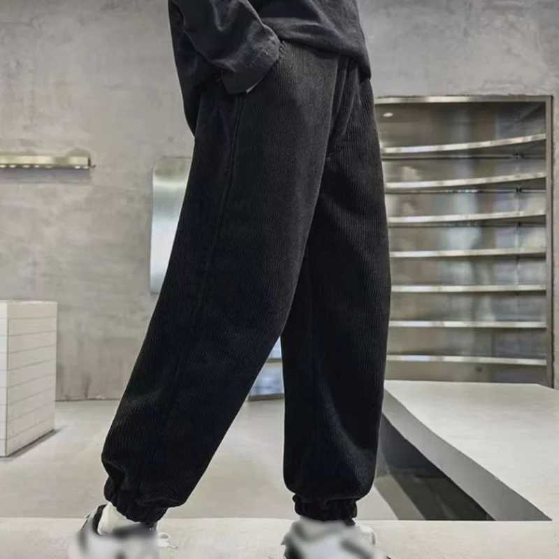 Boys Spring Autumn Loose fit Corduroy Velvet Trouser Casual Pants New 2025 Childrens Sports Pants 5 6 7 8 9 10 11 12T250318