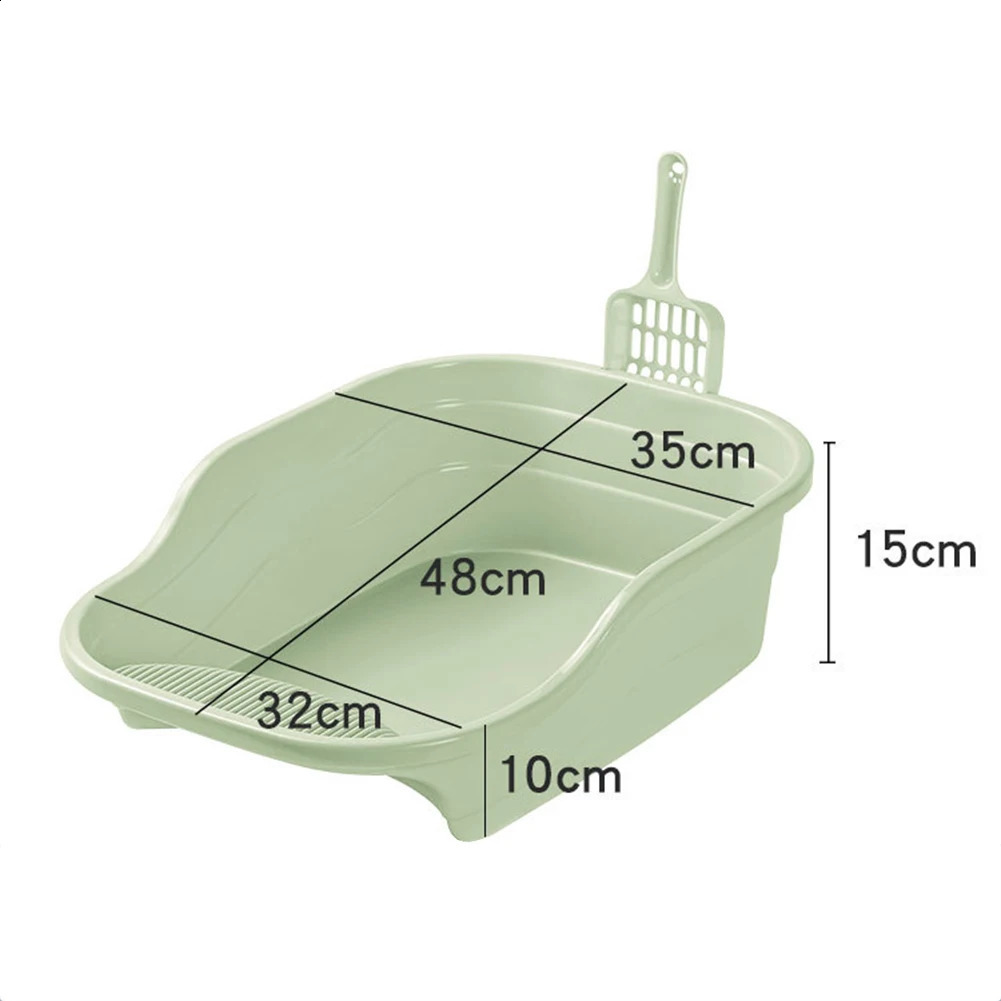 Pet basin cat box large reinforced deodorizer toilet splash proof shovel pet supplies 250312