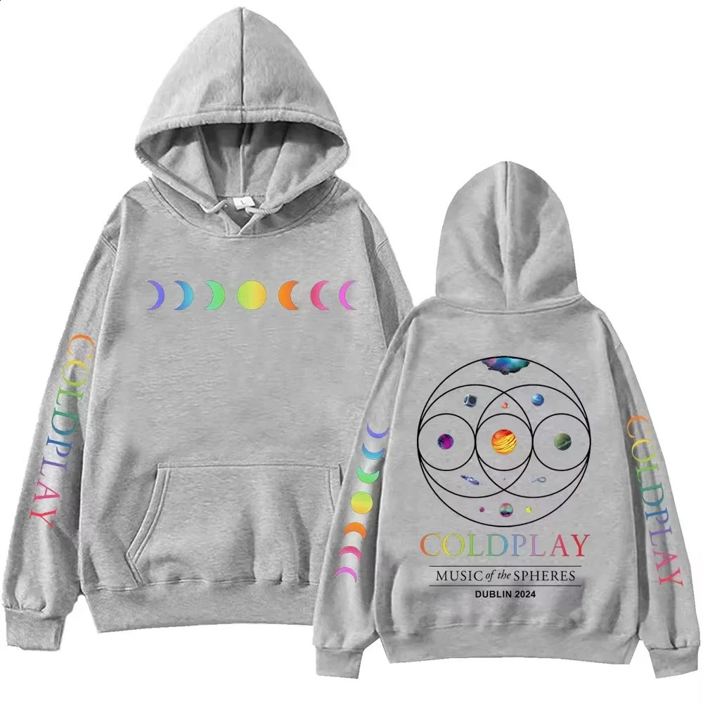 2025 Trend COLD PLAY Band Music Print Singer Hoodie Men Women Hip Hop Vintage Sweatshirt Fashion Oversized Hoodies Men Fans Gift 250317