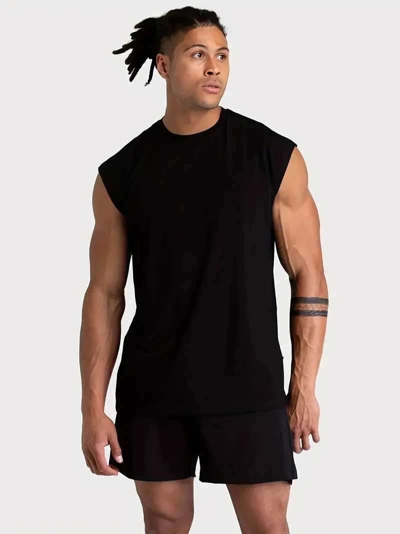 Mens Summer Fitness Set Breathable and Loose Fitness Training Sleeveless T-shirt Mens Quick Drying Tank Top Fitness ClothiT250318