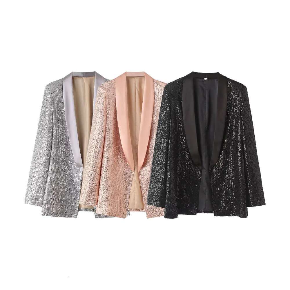 Spring New Product Women's Fashion And Casual Versatile Sequin Decorative Suit Coat suits women