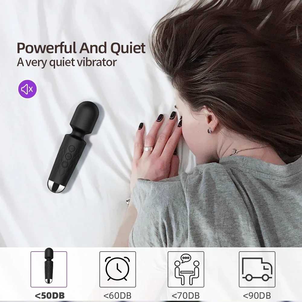 Powerful AV Vibrator for Women 20 Speeds Nipple G spot Clitoris Stimulator Magic Wand Dildo Female Masturbation Adult Sex Toy W250319