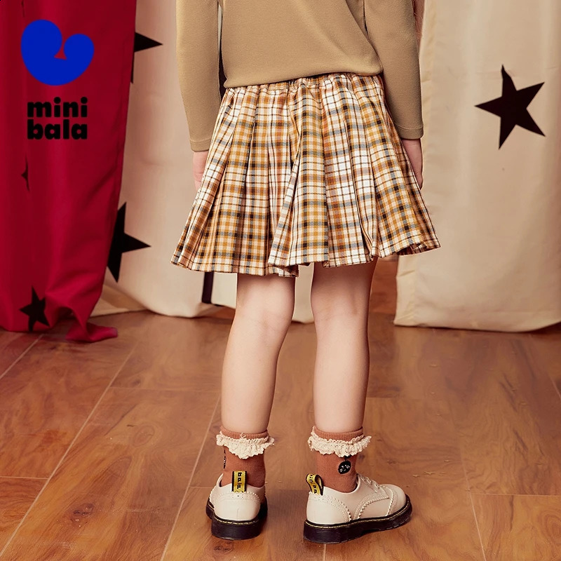 Mini Bala Skirt Girls Skirt Spring Girls School JK Style Pleated Skirt Stylish Mini Skirt 250319