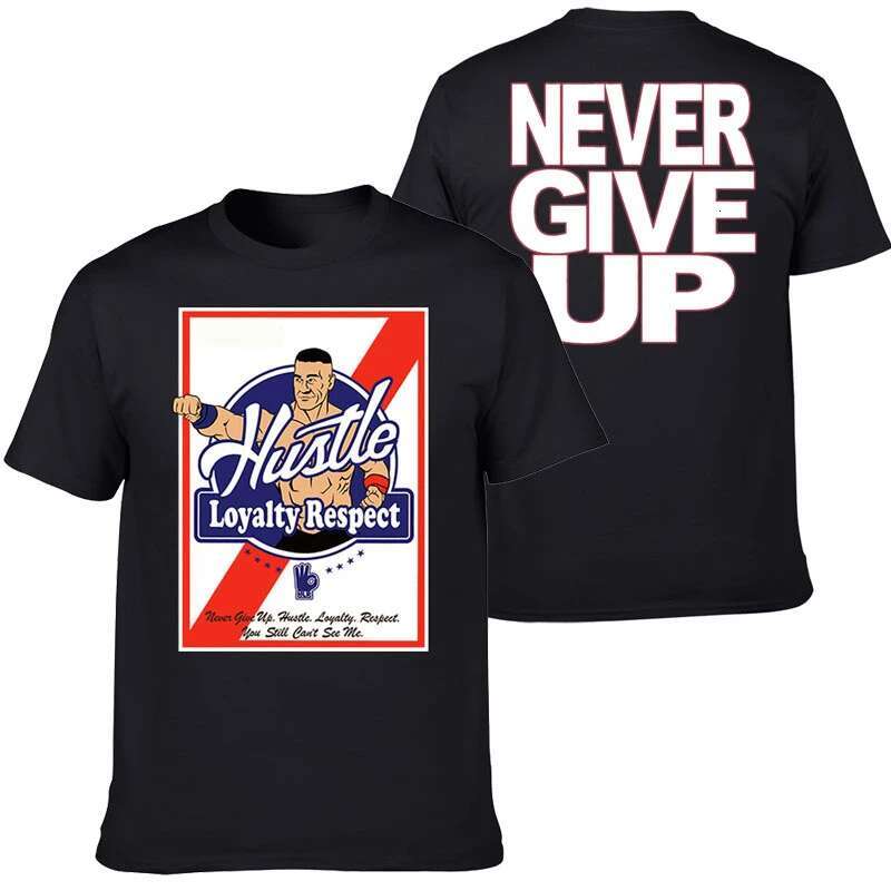 2025 John Cena Short-Sleeved T-Shirt Men's Pure Cotton European And American Loose Top Youth Casual Half-Sleeved Summer Print