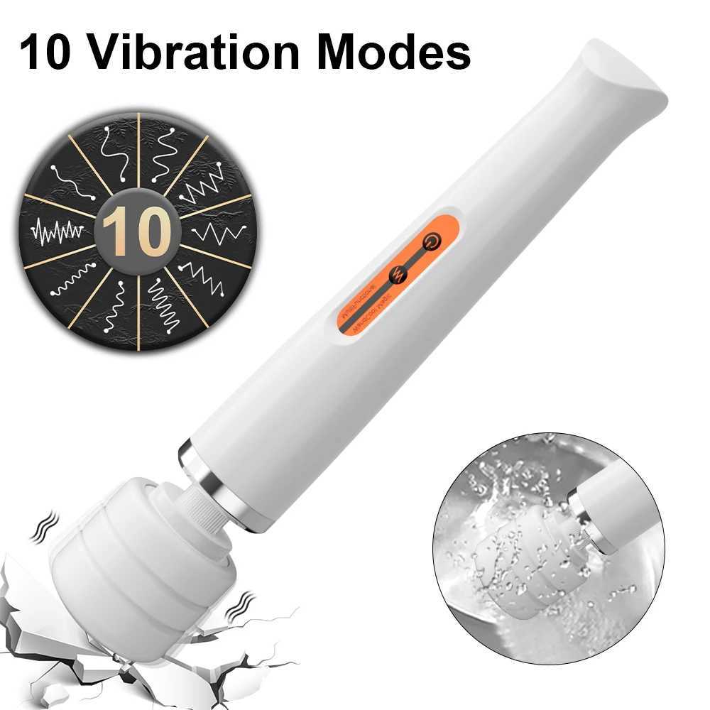 10 speed powerful wand vibrator fake penis female large AV body G-Spot massager clitoral stimulator adult sex toy W250319
