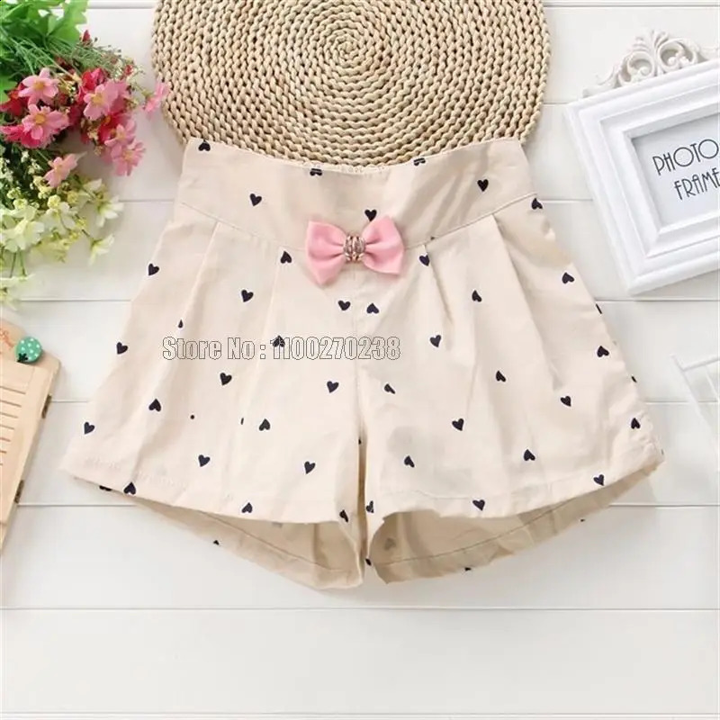 Kids Summer Bow Princess Shorts Fashion Girls Children Pants Flower Girls Clothing 250319