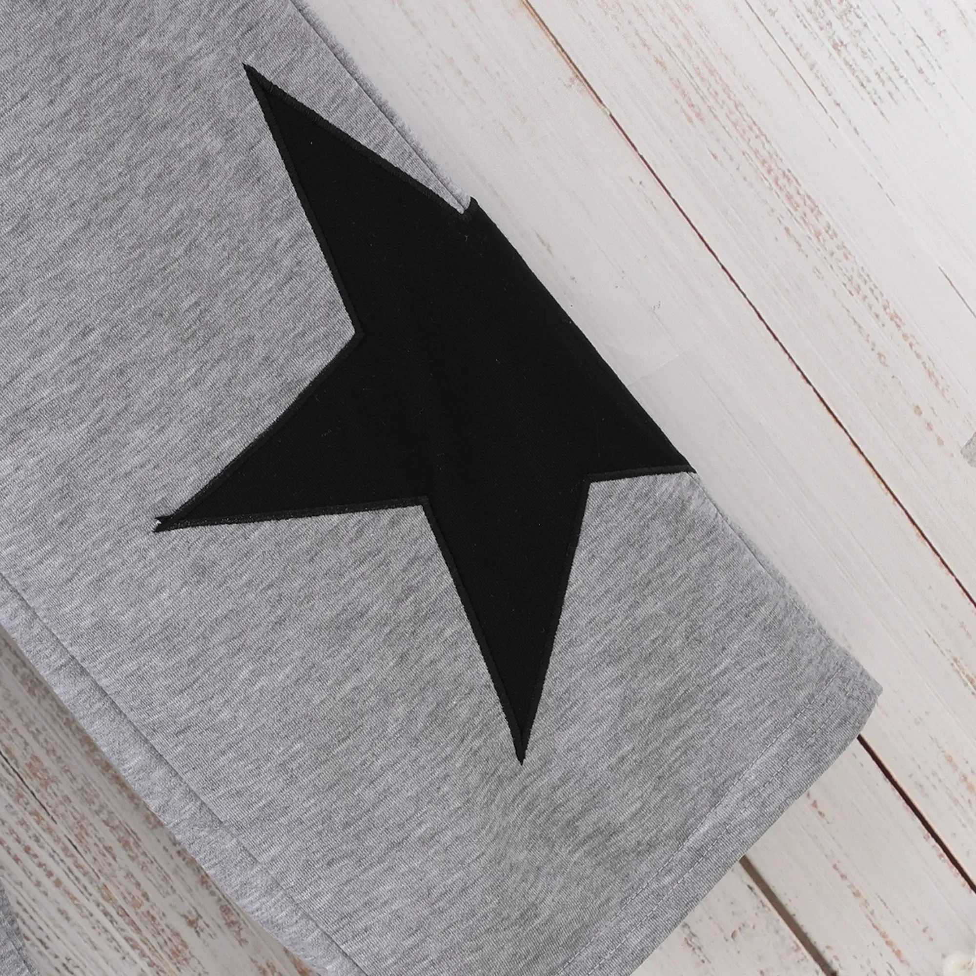 Elastic Spring Embroidered Girls Star Five Point Pants Childrens Wear Casual Pants Solid 8 9 10 11 12 Years AutumnT250318