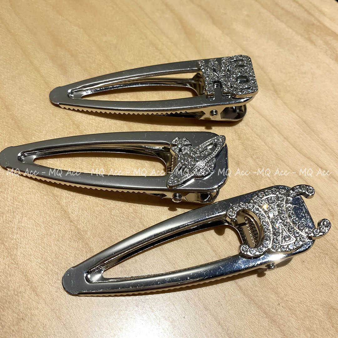 Hair Clips Barrettes Super Flash Premium Full Diamond Hairpin Large Three Dimensional Duckbill Clip Golden Rear Head Side H250318