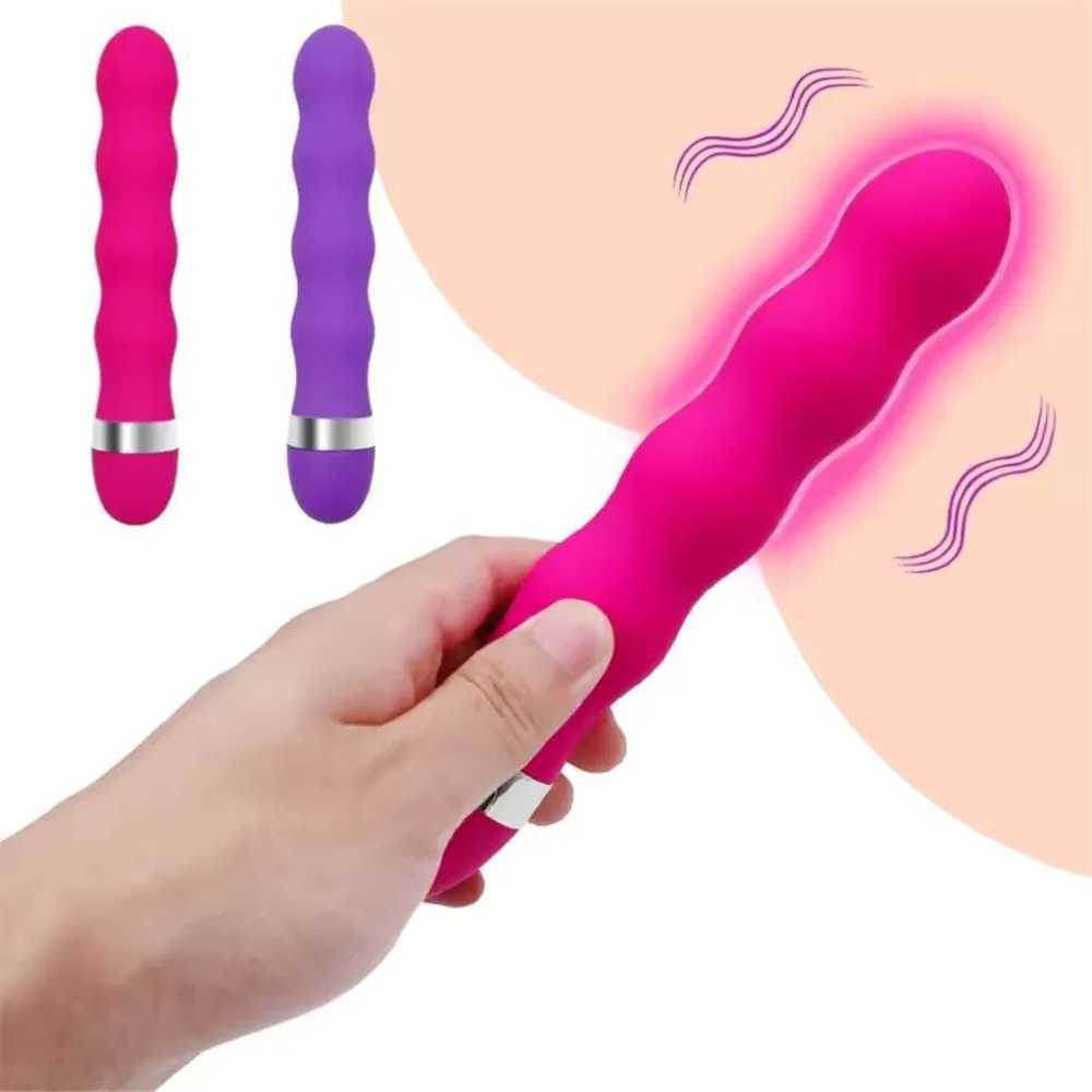 Female Masturbation Stick Mini AV G-spot Massage Vibrator Silicone Fake Penis Female Vaginal Vibration Sex Toy Sex Shop Intimate W250319