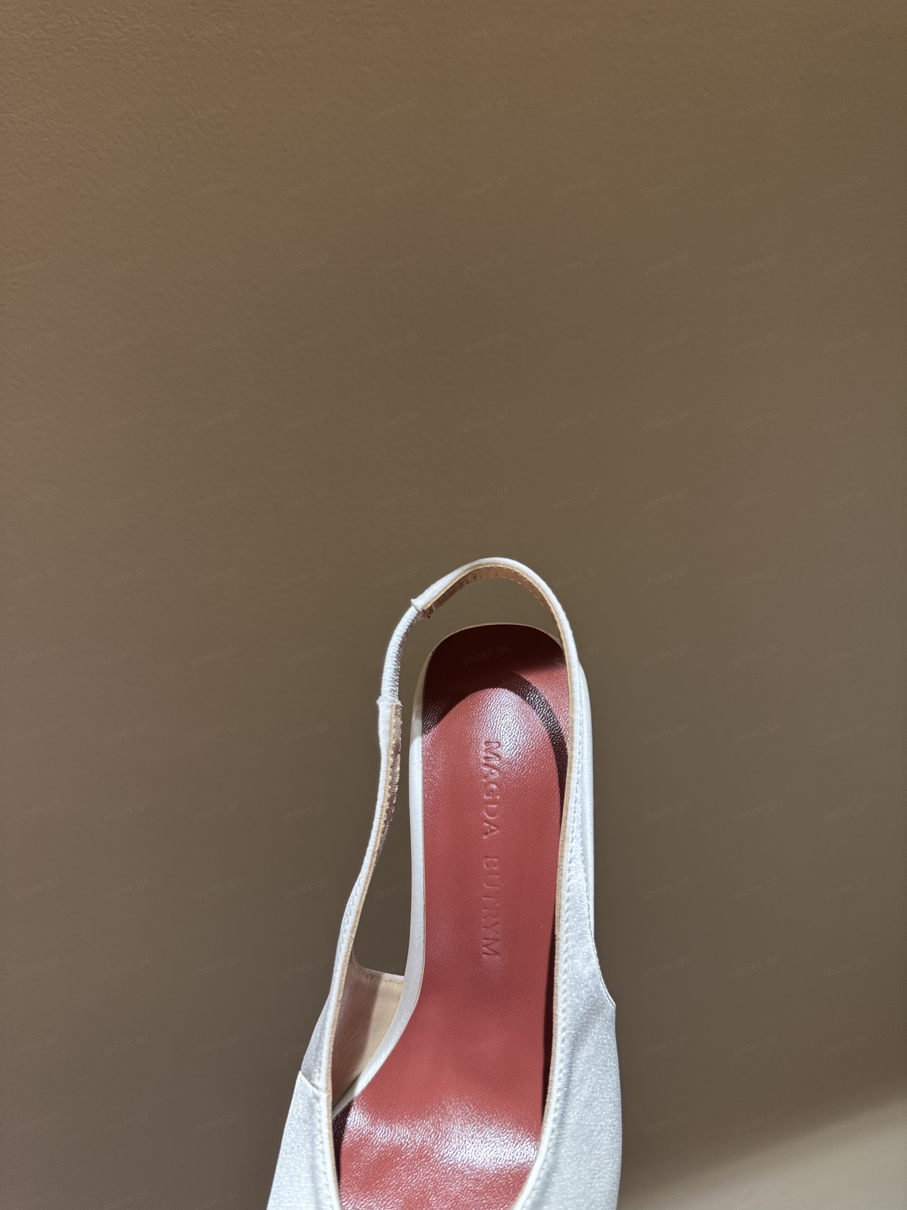 Magda Butrym Faux-Pearl flower Embellished satin Dress shoes Sandals heeled pumps Pointed Toes Slip-on designer high heel Women Evening Party Wedding 