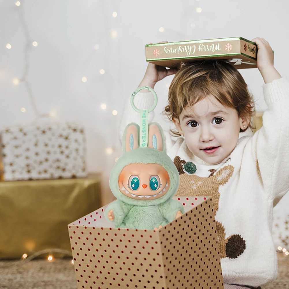 LABUBU THE MONSTERS Anime Figure Have A Seat Series PVC Pendant Doll Model Toy Kawaii Monster Replica Keychain Toy Birthday GiftT250318
