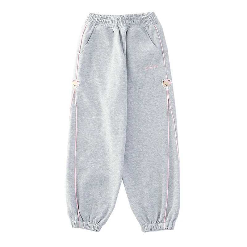 Spring New Girls Pants Bloomers Cargo Harem Pants Cotton trousers Sweatpants for 5 6 7 8 9 10 11 12 13 Years Kids Girls ClothingT250318