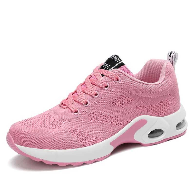 Leisure 2024 Running Shoes Ultra Light Shock Absorption Sports Shoes Summer Womens Shoes Full Palm Air Cushion Running Shoes Z250319