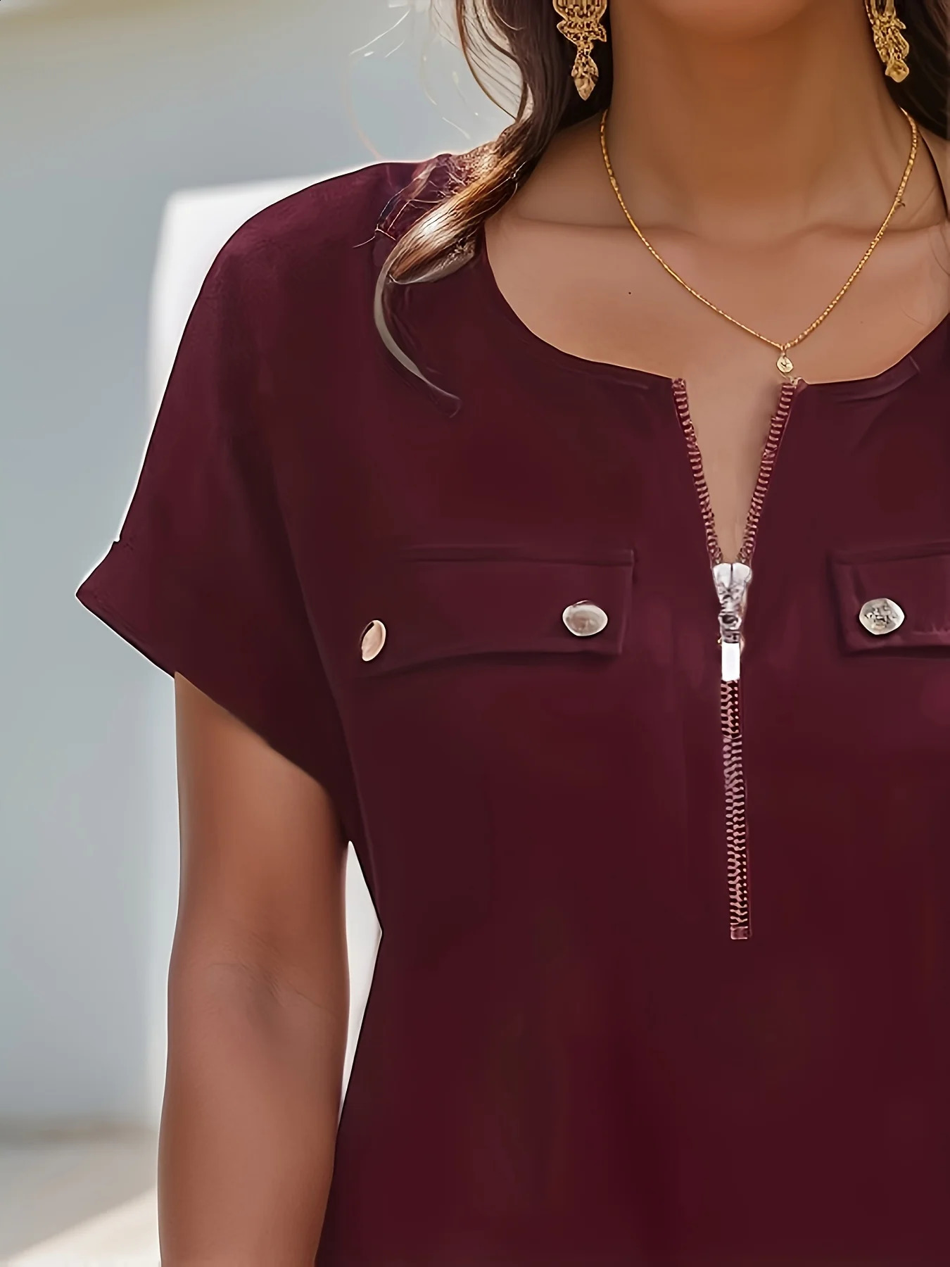 Womens oversized womens long sleeved casual button loose fit shirt 250319