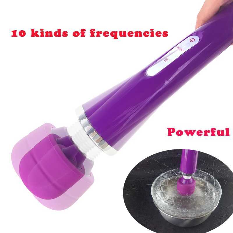 Powerful Magic Wand Vibrators for Women Clitori Stimulator Big AV Stick Vibrator Female G Spot Massager Adult Sex Toys for Woman W250319