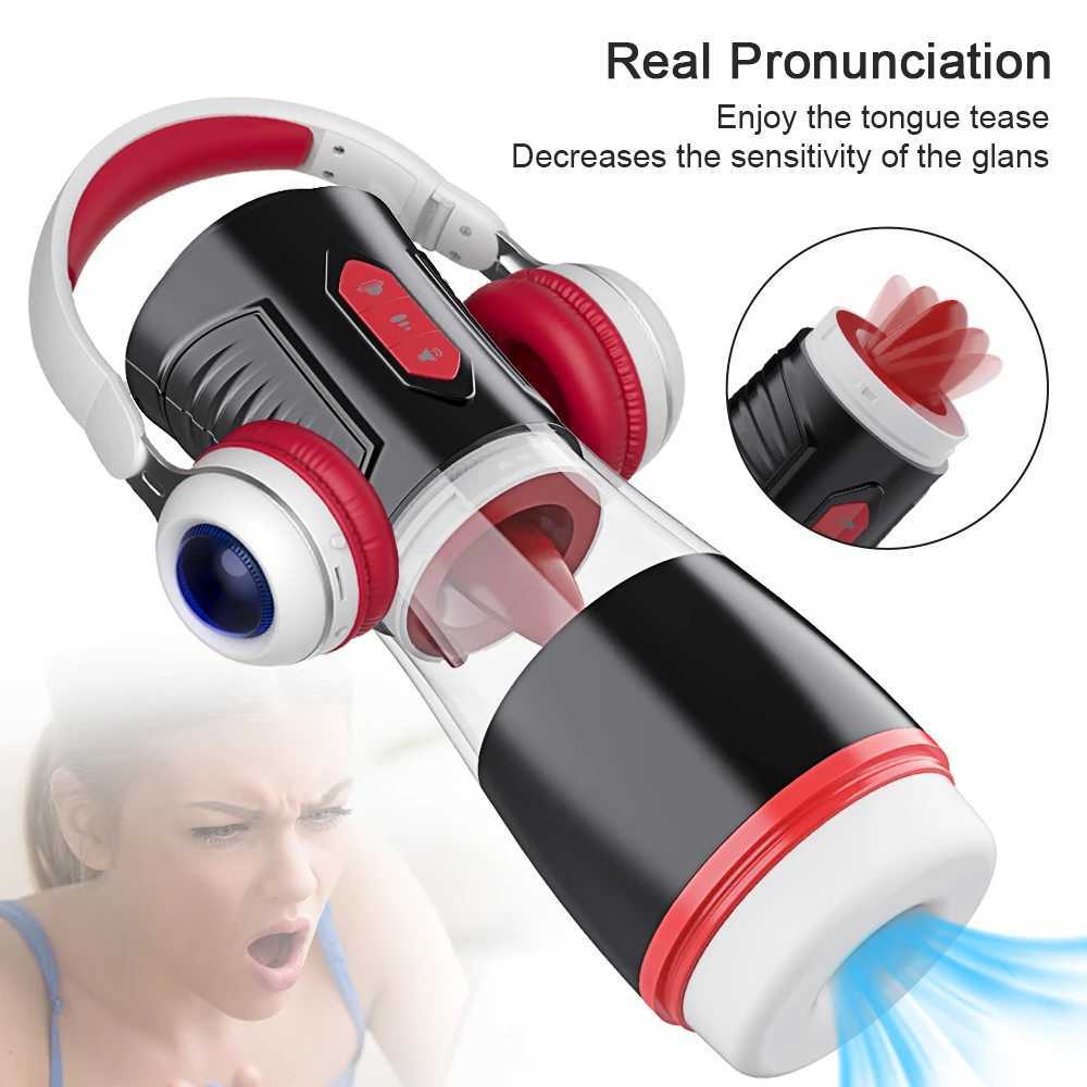 Automatic Male Masturbation Sucking Machine Vibration Tongue Licking Glance Stimulating Oral SexXJ250319
