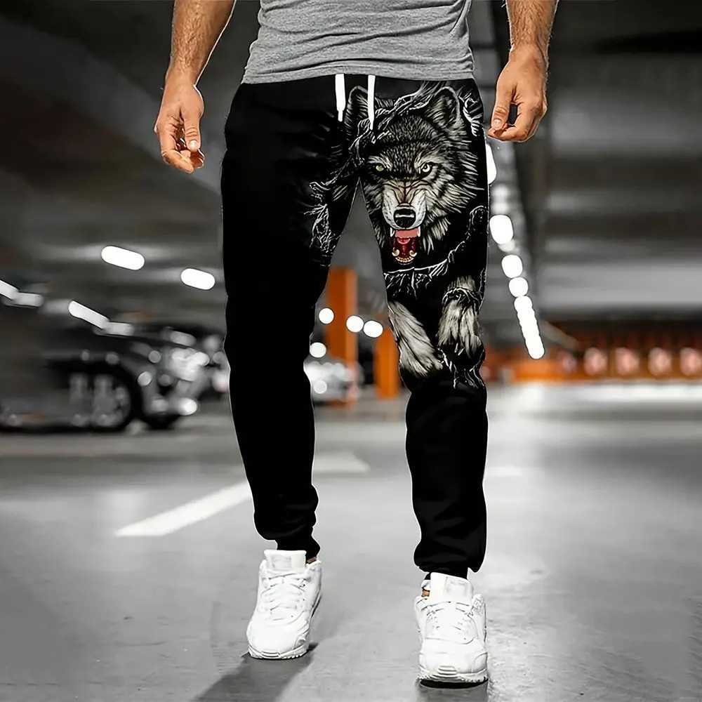 Winter New Thick Warm Pants Fashion Skull Printed Sweatpants Mens Sports Pants Mens Loose Casual Pocket Drawstring Sweatpants X250319