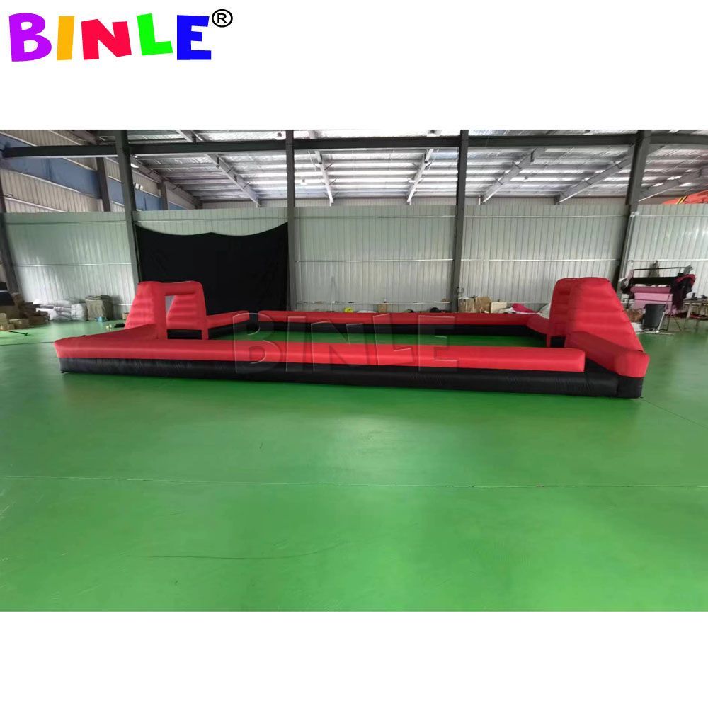 15mLx8mW ( 50x26ft) with blower Blow Up Inflatable Football Pitch Inflatable Football Soccer Field Air Inflated Sports Court Arena New Sports Game Fac