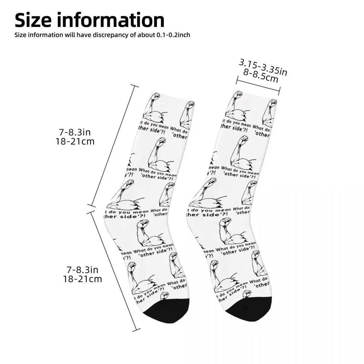 What do you mean by other side socks? Harajuku sweatshirt absorbent long socks seasonal unisex birthday gift X250319