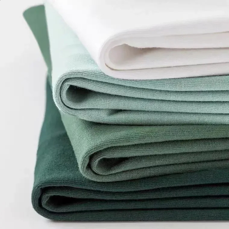 Men Women Green T-shirt 280g Cotton Short-sleeved Top Korean T-shirt Green Thick Cotton Half-sleeve Unisex T Shirt 250319