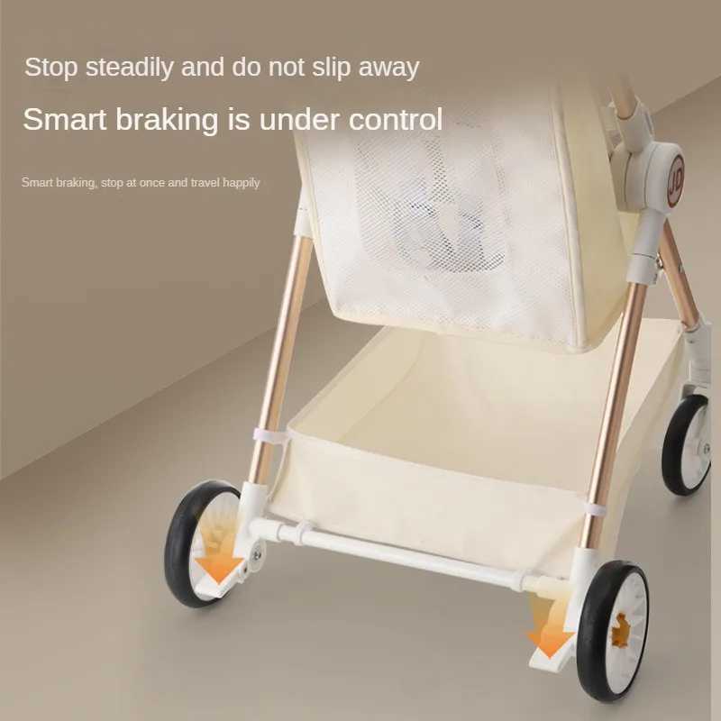 Lightweight and foldable baby stroller large childrens pocket stroller portable travel umbrella stroller for infants compact model Z250319