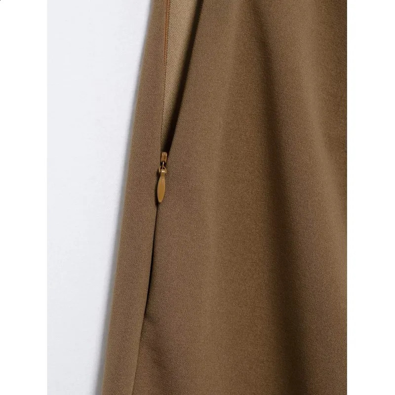 HipBeam Button Trouser Womens Spring Casual Simple Pants Retro Wide Leg 250318