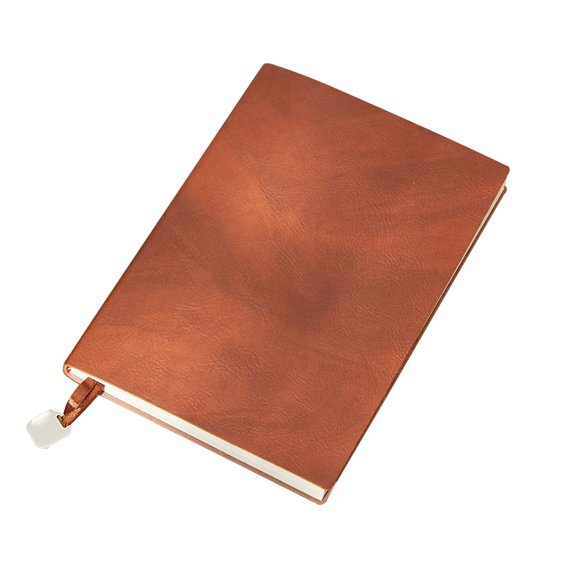 Soft Leather Notebook sub meeting minutes notepad business office with horizontal lines work journal simple student coursework book school portable