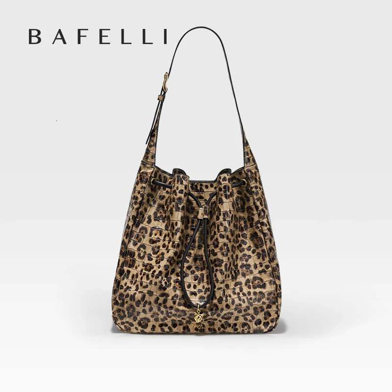 Women's Bags BAI Women's New Bag Fashion Leather Bag High Quality Designer Brand Ability Women's Shoulder Leopard Pattern