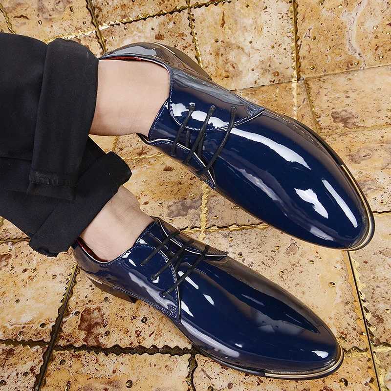 XIHAHA New Fi Mens Leather Spring Angle Shoes Mens Dresses Business Wedding Party Shoes Mens Leather Dance ShoesXJ250319