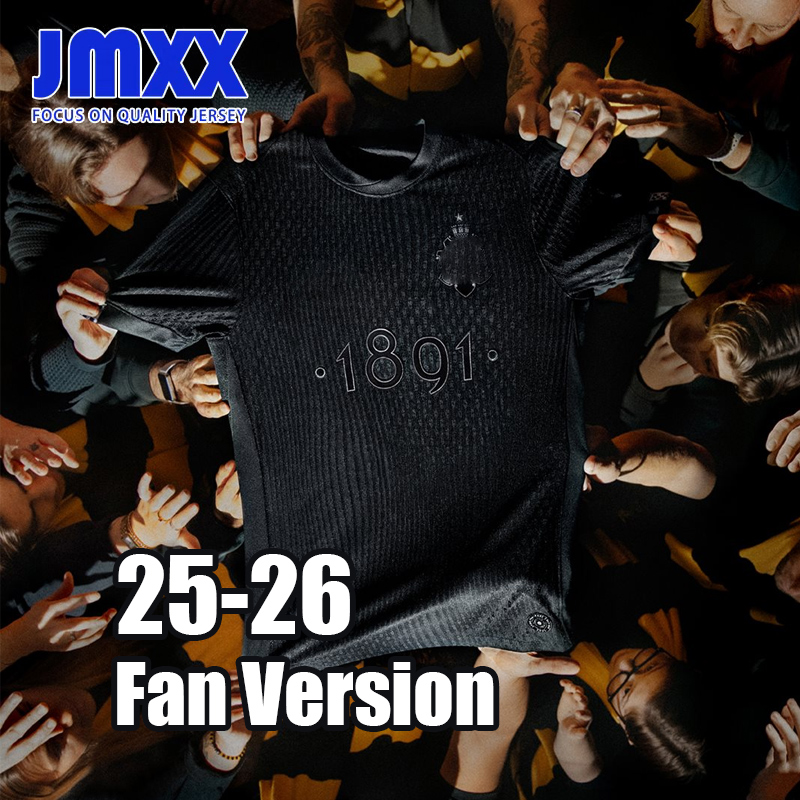 JMXX 25 26 AIKes Smokinglirare Soccer Jersey All Black Pre Match Training Special Mens Football Man Shirt 2025 Fan Version
