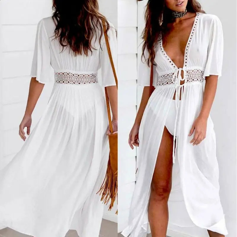 Plus Size S-XXXL Women Bathing Swimsuit Bikini Swimwear Wrap Pareo Cover Up Beach Dress Sarong 250319