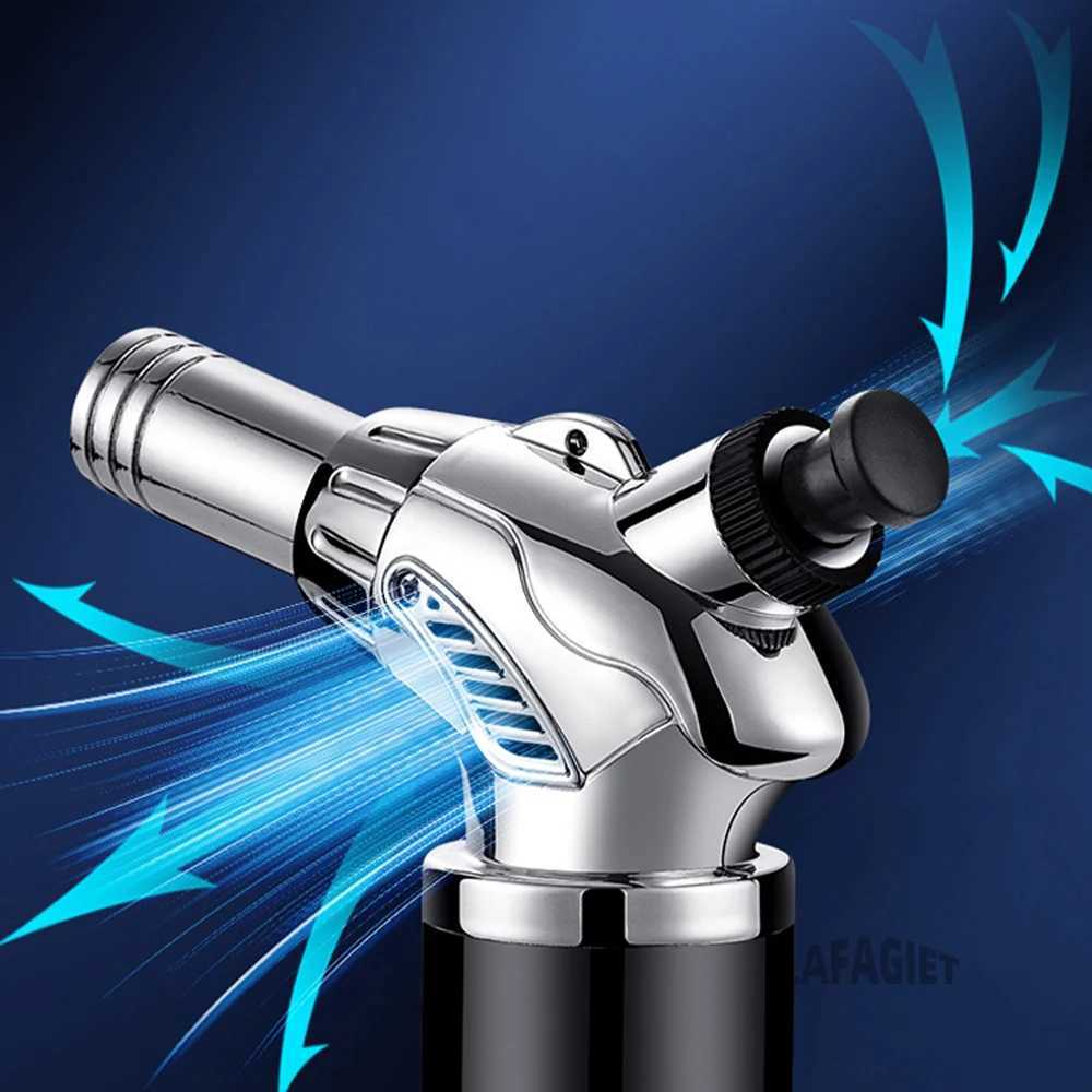 Three Fire Jet Flame Gun 1300C Welding Torch Windproof Kitchen Cooking BBQ Inflatable Butane Gas Cigar Lighter Outdoor IgniterC250318