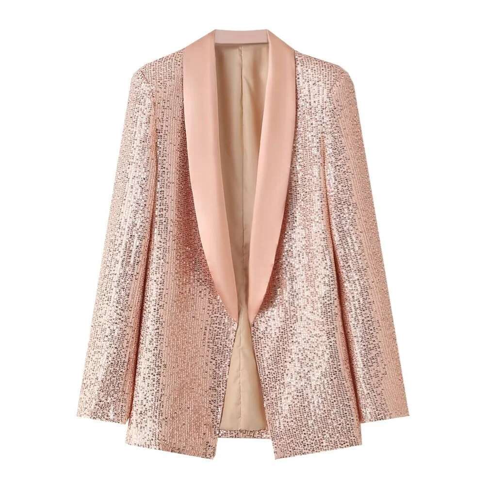 Spring New Product Women's Fashion And Casual Versatile Sequin Decorative Suit Coat suits women
