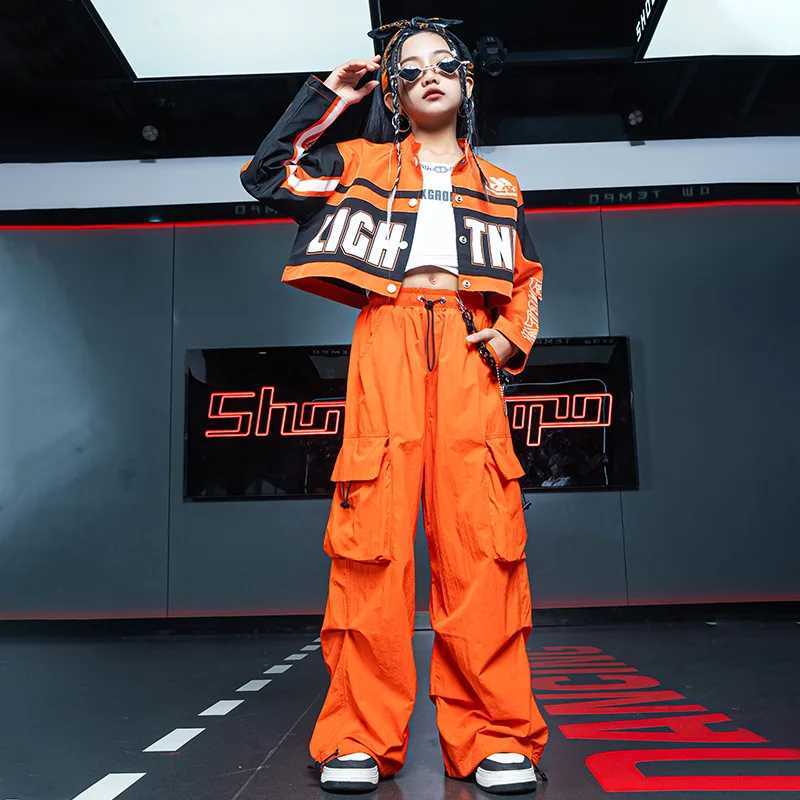 Childrens fashion jackets top-notch pants ballroom dance costumes hip-hop costumes jazz costumes girls street dance costumesT250318