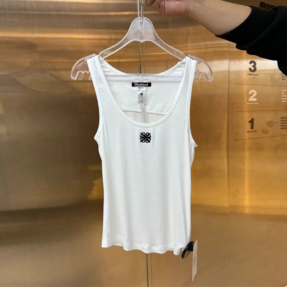 American Girls Tank Top Suspension Womens Korean Niche Print Interior Sexy Bottom Women 250319