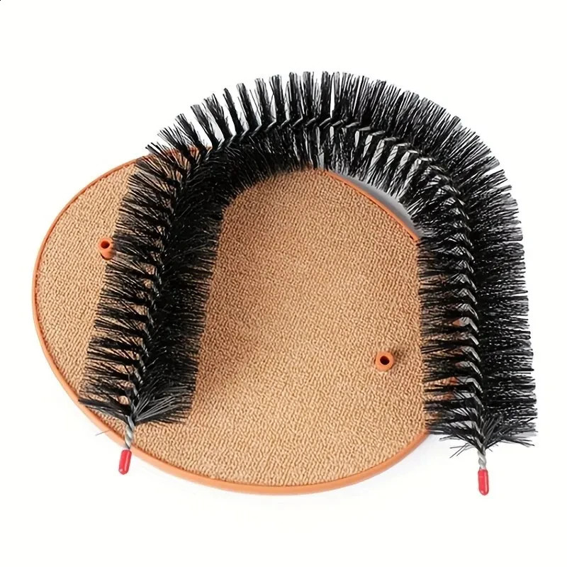 Cat toy arch selfservice beauty and baby friendly felt with massage friction brush scratch pad cat interactive 250312